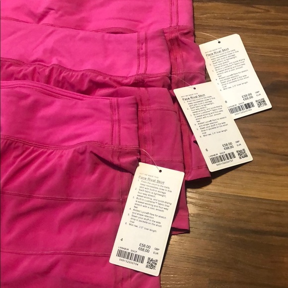 NWT pace rival skirt in sonic pink size 4/6/8 - Picture 2 of 8